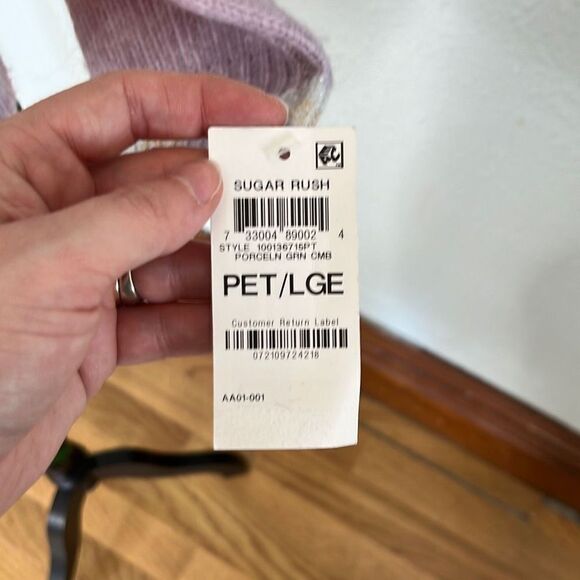 Charter Club Womens Knitted Sweater Crewneck Stripe Ombre Size Large NWT - Picture 7 of 10